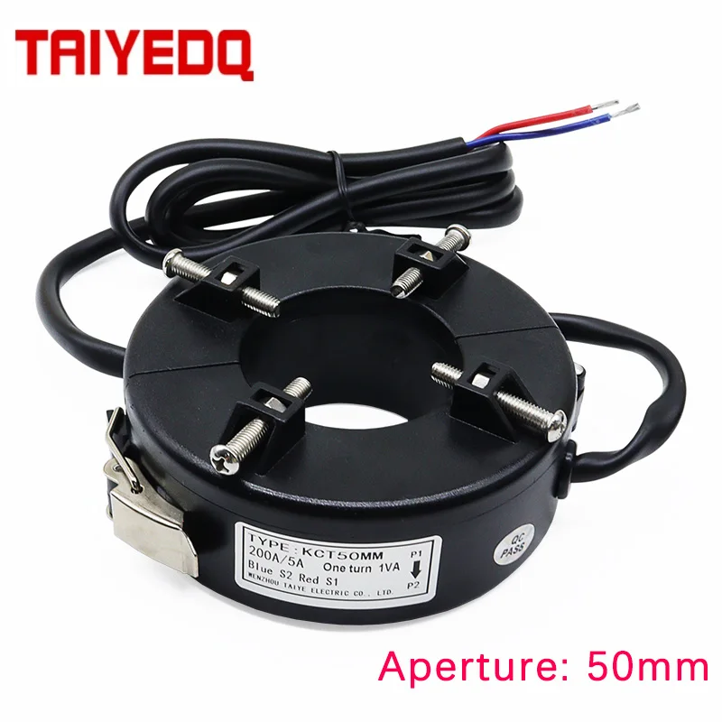 50mm Aperture Split Current Transformer Pure Copper Coil For High-Precision Measurement 600A 800A 100A