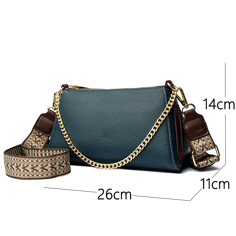 Fashion lady leather bags High Quality chain bags for women 2024 new luxury handbags Womens Crossbody bag lady Shoulder bag