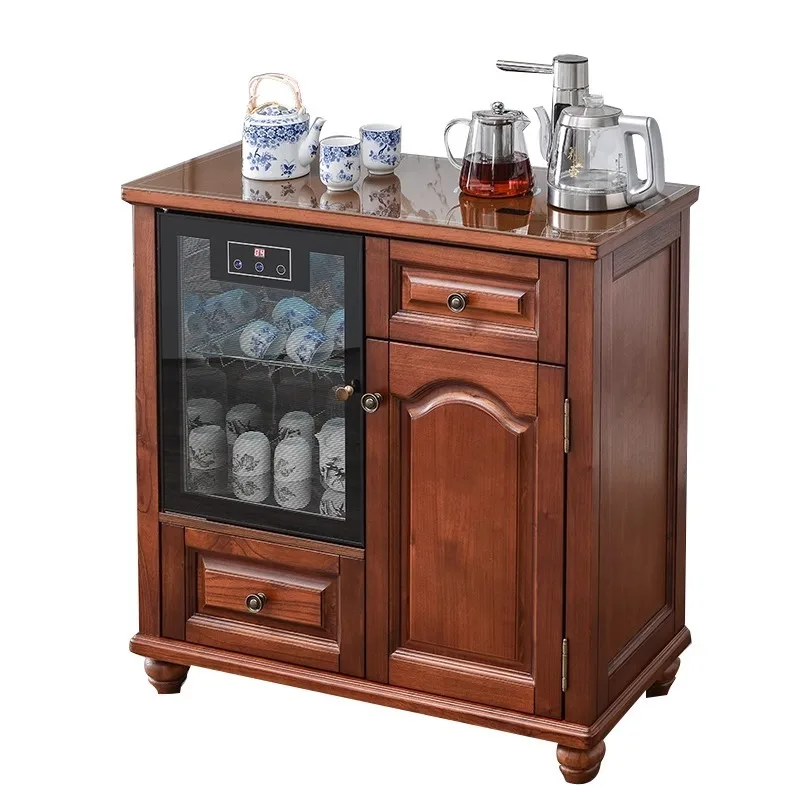 

cabinet household living room automatic intelligent solid wood water dispenser with disinfection integrated cabinet