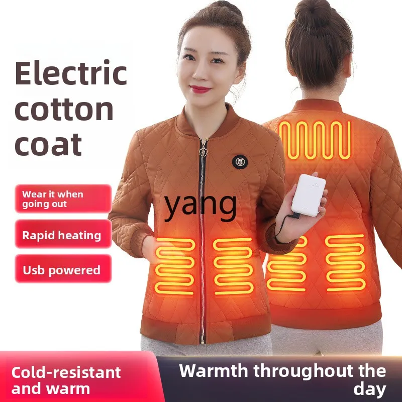 Yjq electric cotton-padded clothes are charged at constant temperature, self-heating jackets are cold-proof and warm.