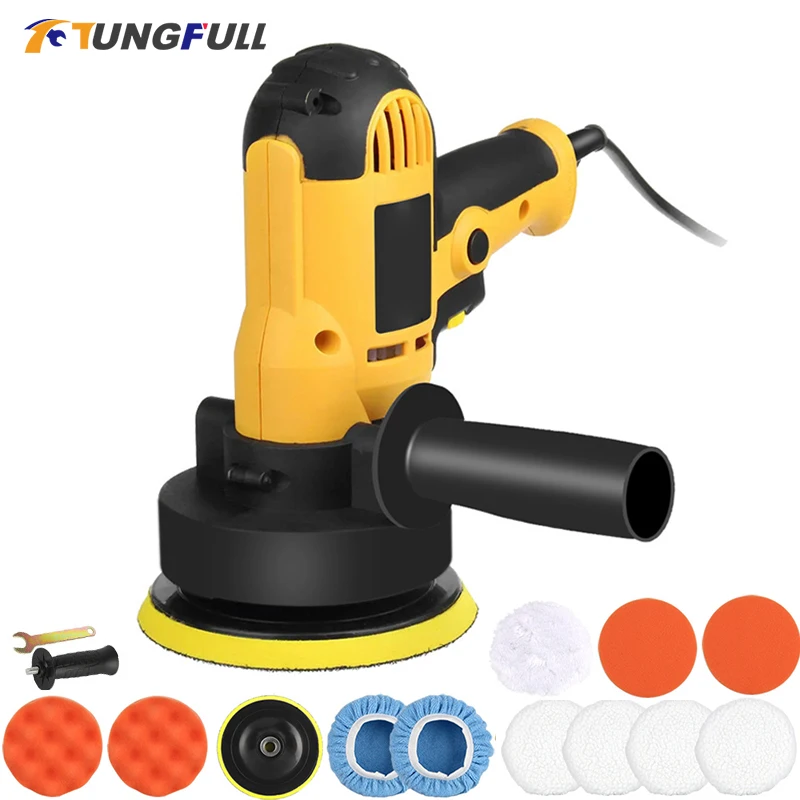 220V/110V 700W Car Waxing Polishing Machine Kit Adjustable Speed Car Sanding Waxing Sealing Glaze Machine Automobile Polisher