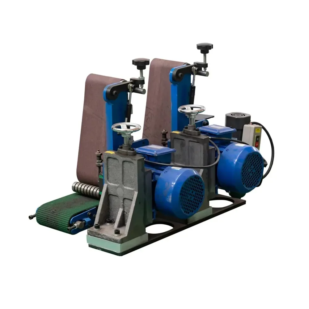 Dual Station 150mm Flat Polishing Machine with Motor 2.2kW Power Easy to Operate for Metal
