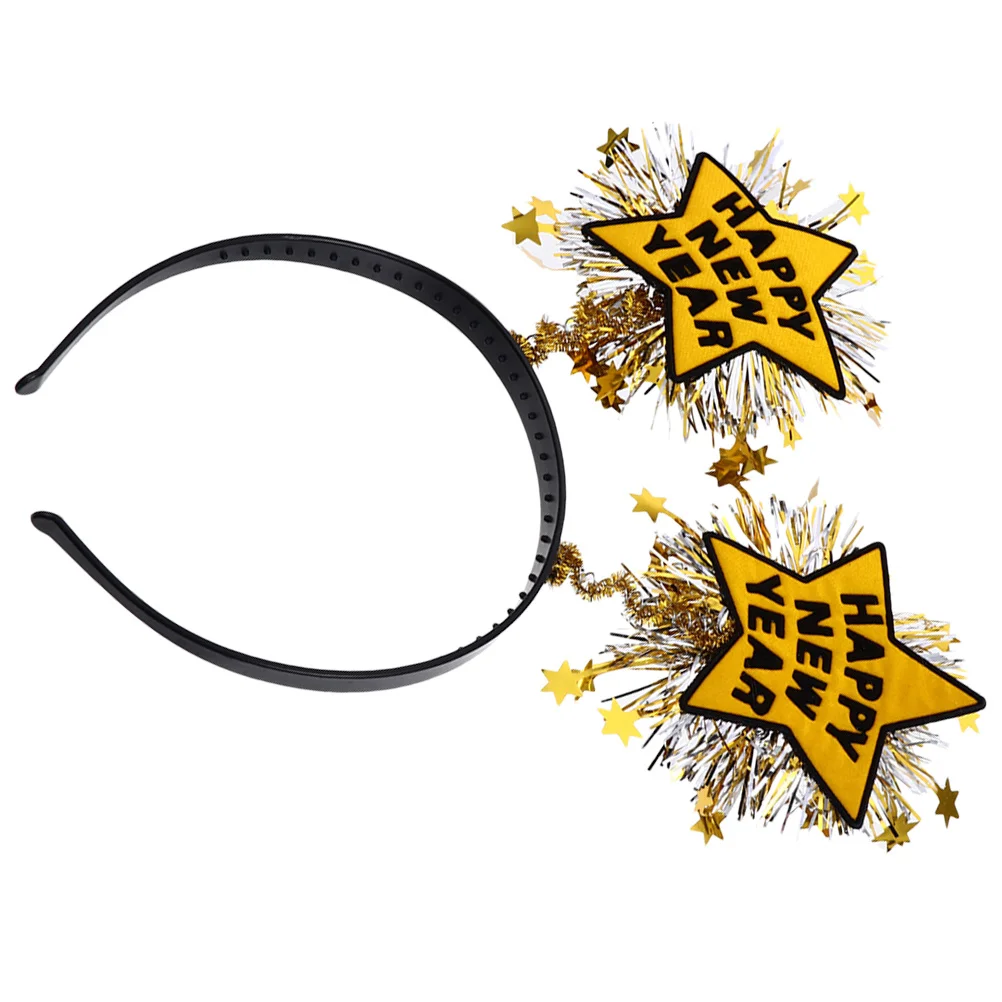 

New Year Headband Star Tinsel Party Headband for Women Girls Soft Comfortable Hair Accessories for Parties Girl Hair Accessories