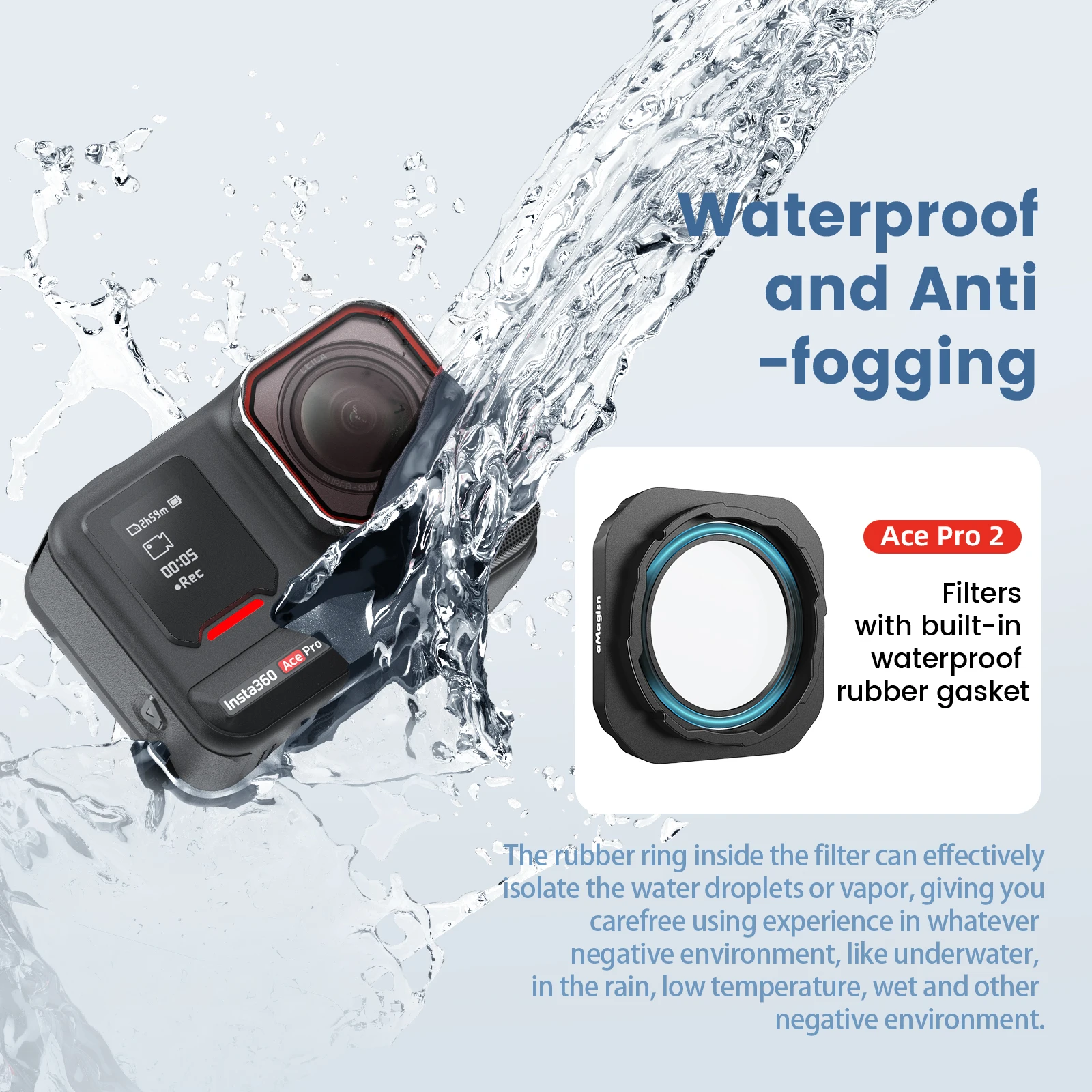 Filtr obiektywu aparatu do Insta360 Ace Pro 2 UV CPL Polaryzacyjny filtr ochronny ND8 ND16 ND32 ND64 Night Star Akcesoria do filtrów aparatu — zdjęcie produktu 3