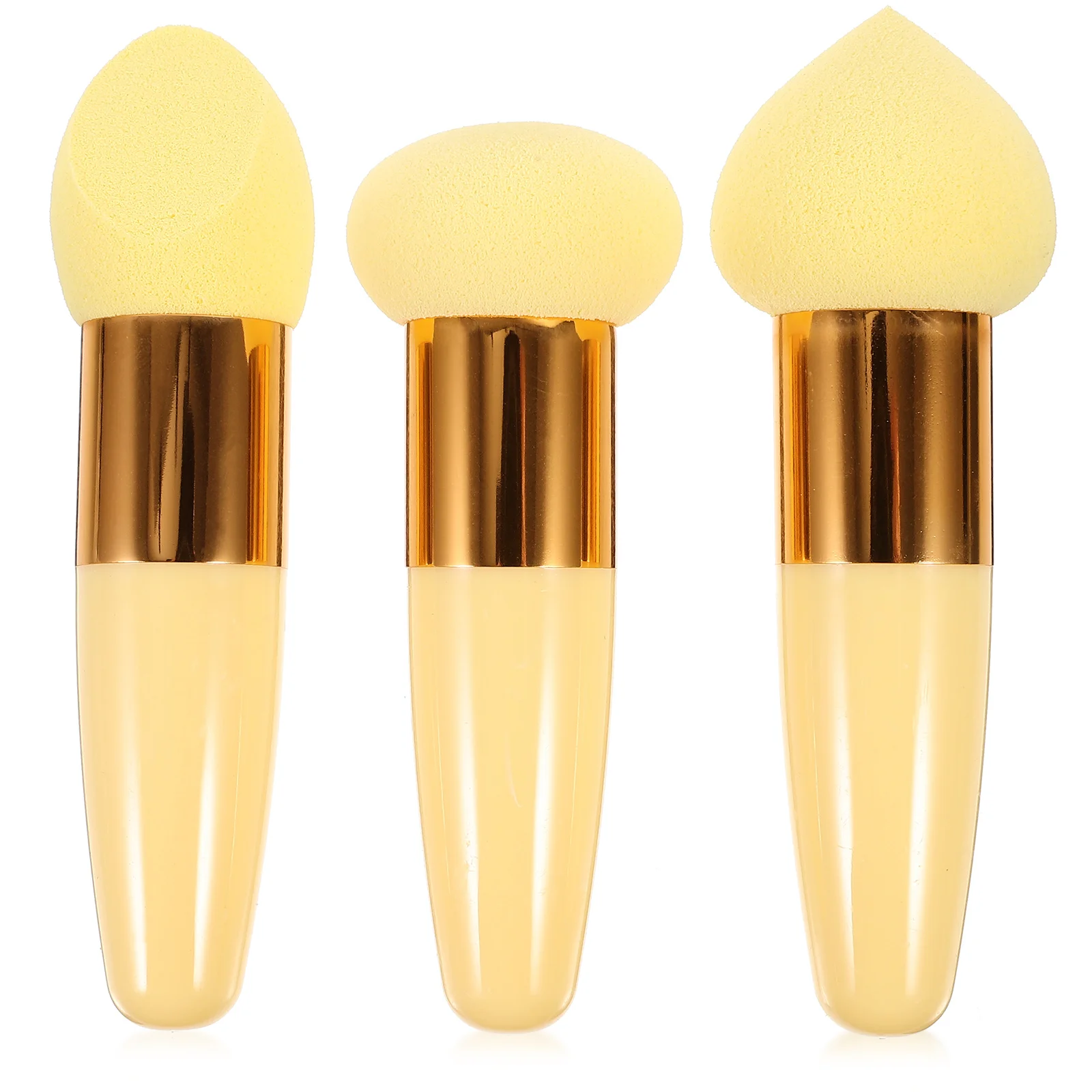 3-delige make-uppennenset Schoonheidsborstels Nat Droog Mengen Gezicht Latex Materiaal Soft Touch Uniek ontwerp Praktische gadgets Foundation