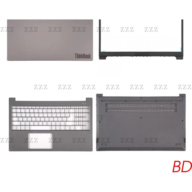 ZZ For Lenovo ThinkBook 15-IIL 15-IML LCD Back Cover Palmrest Bottom Cover Shell