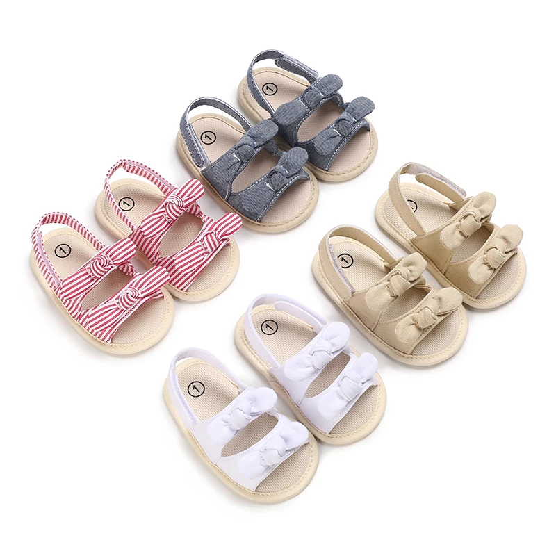 Newborn Baby Shoes Summer Sandals Girls' Comfortable Soft Feet Non slip Soft Sole First Step