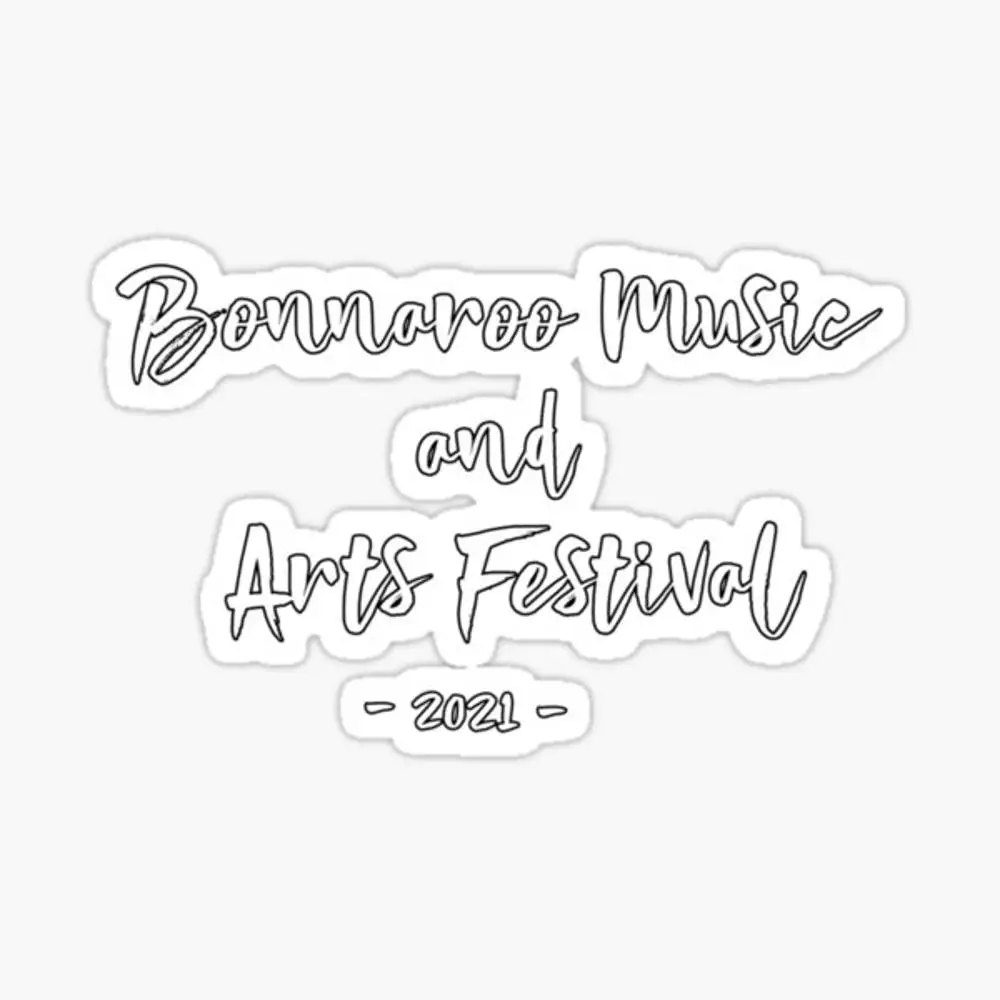 Bonnaroo-Autocollant de festival de musique et d'arts, décor d'ordinateur portable, chambre à coucher, voiture, mignon, art de dessin animé, à la mode, valise publique