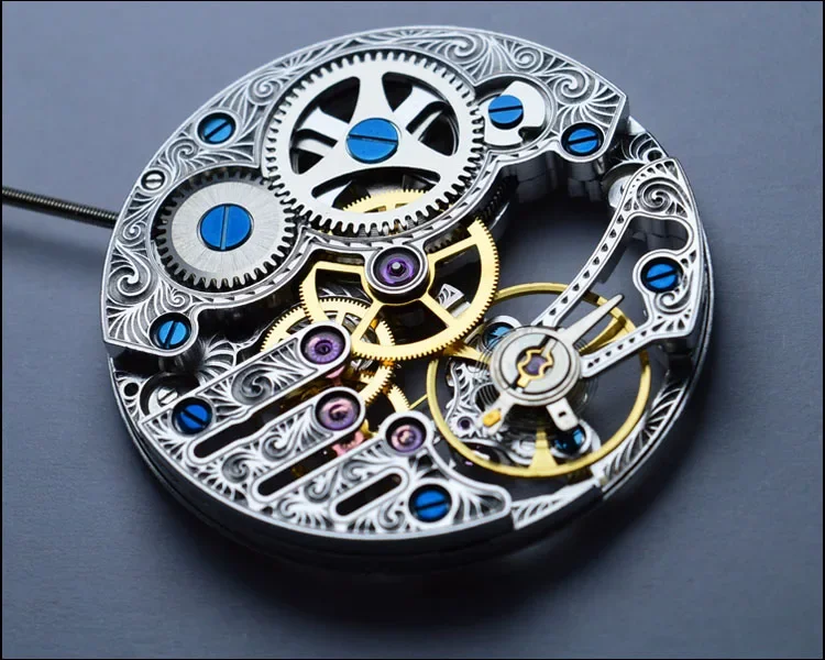 Mechanical Watch Movement Hand Winding Skeleton Hollow 17 jewels Movement For Seagull ST3620k 6498 Movement Watch Repair