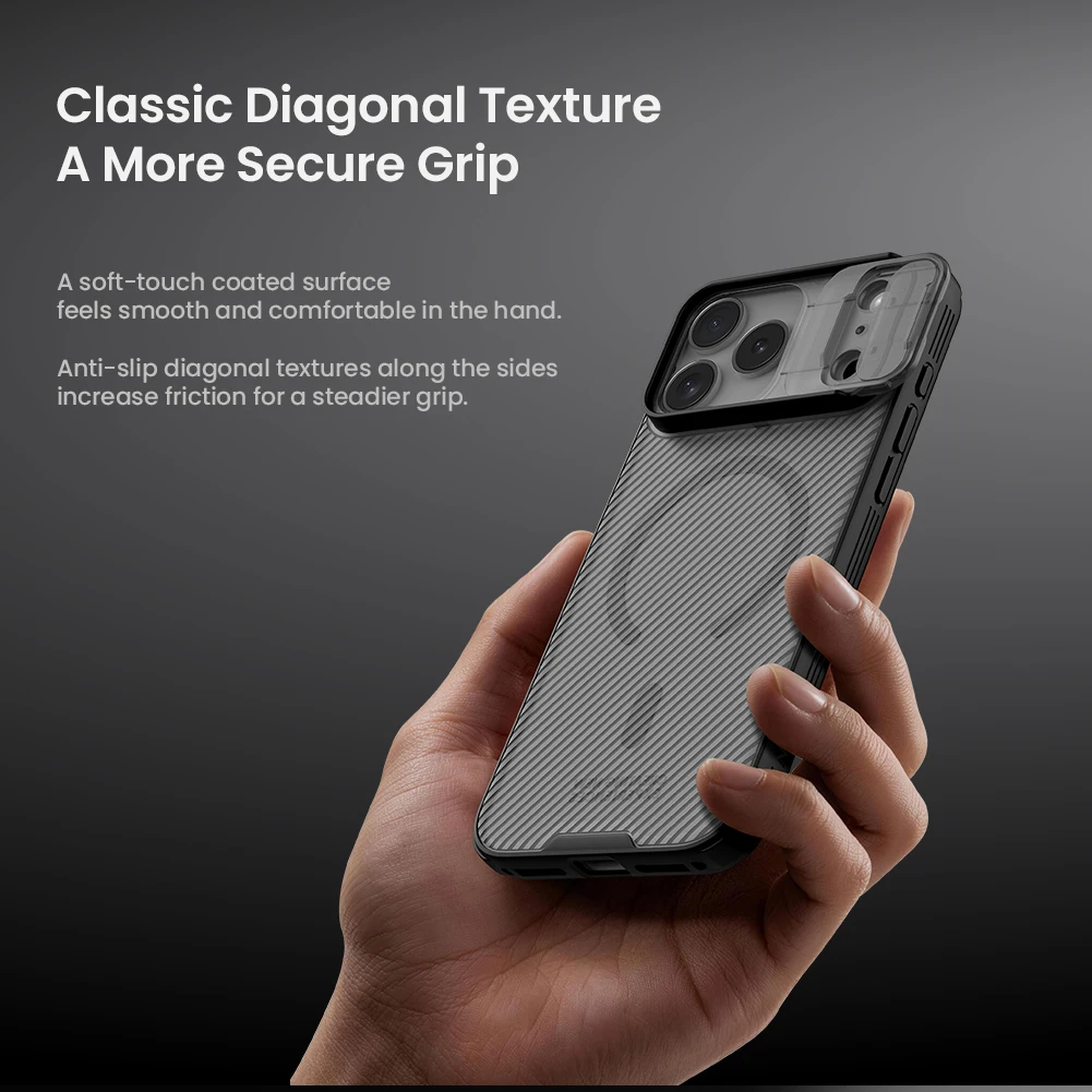 NILLKIN Für iPhone 18 Pro Max Hülle Magnetische Camshield-Hülle 17 Pro Max Linsenschutz Mit Magnetischer Saugfunktion Durchscheinend – Detail 11