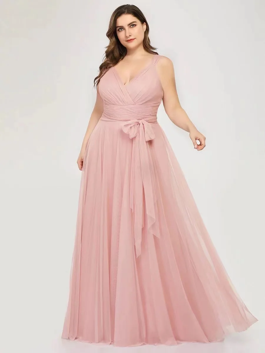 

2024 Summer Plus Size 3XL 4XL 5XL Elegant Chiffon Dress Women Long Dresses Sexy V-neck Luxury Boho Evening Maxi Party Dress ﻿