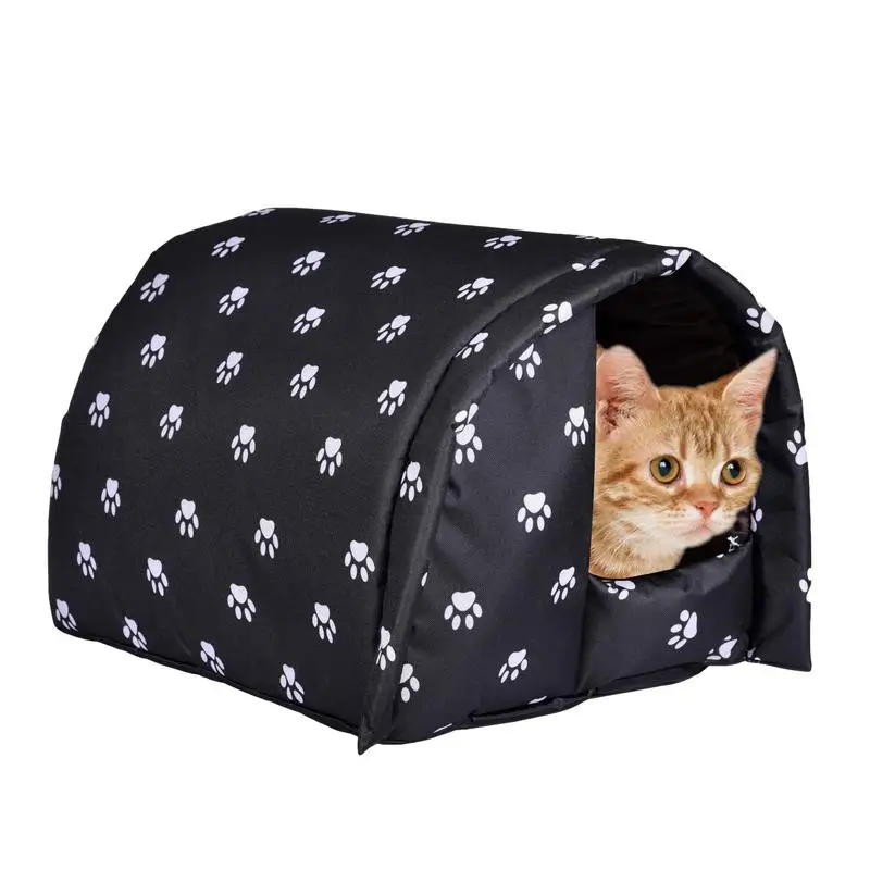 

Winter Cat House For Outside Thickened Cat Nest Tent Cabin Portable Travel Nest Pet Carrier Cat Shelter For Small Dogs