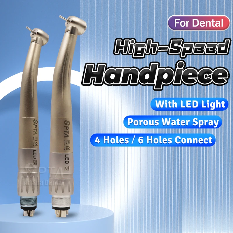 Dental 4 /6 Hole Connect  Fiber Optic Handpiec Tool With NSK X600L LED Dentist High Speed Air Turbine Coupling Metal Material