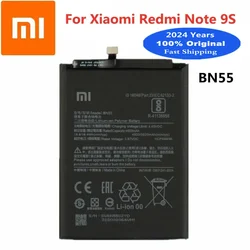 2024 Years BN55 Original Battery For Xiaomi Redmi Note 9S Note9S 9 S 5020mAh Mobile Phone Bateria Battery Fast Shipping