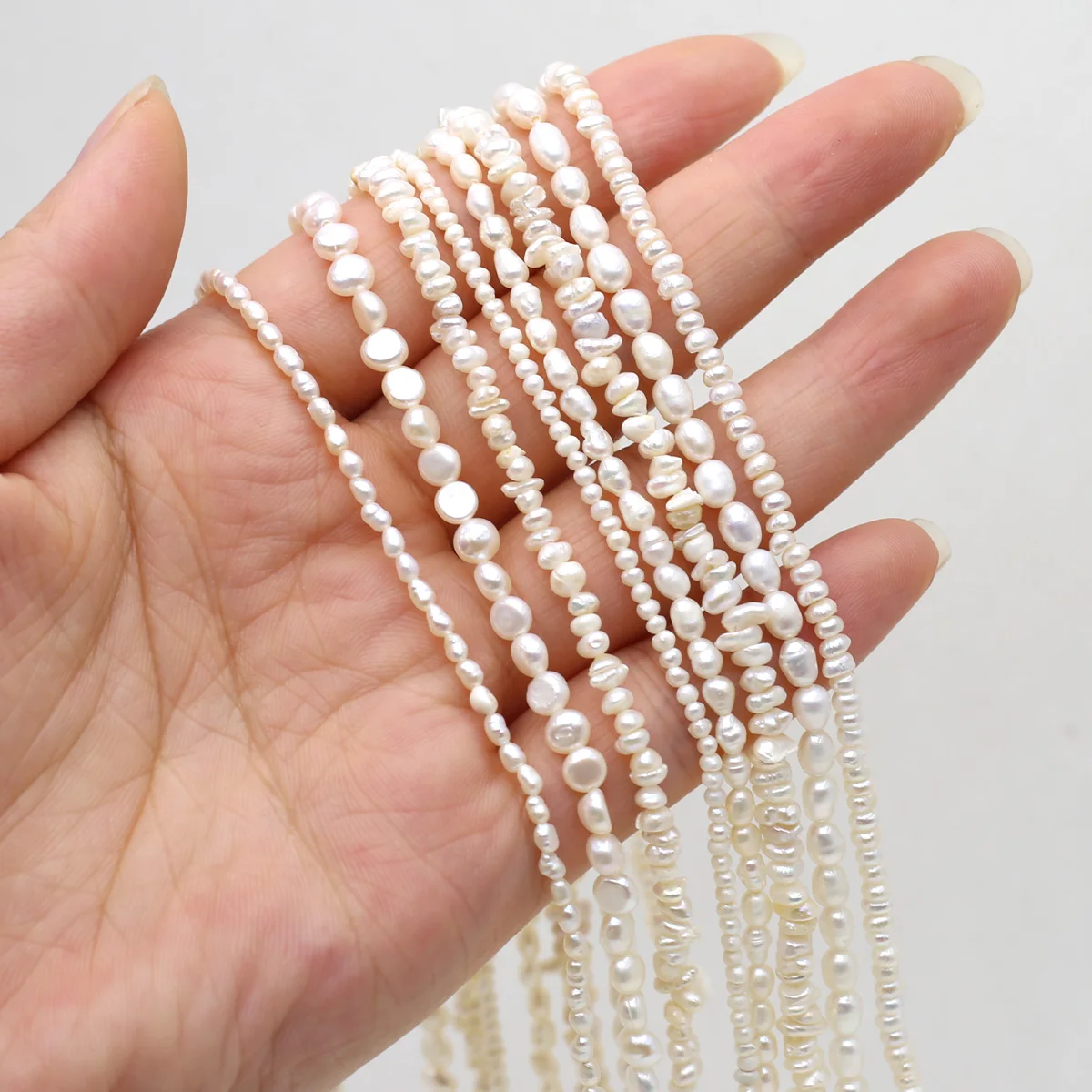 Natural Freshwater Pearls Beaded Irregular Shape Loose Spacer Beads for Jewelry Making Diy Bracelets Necklaces Accessories Gifts