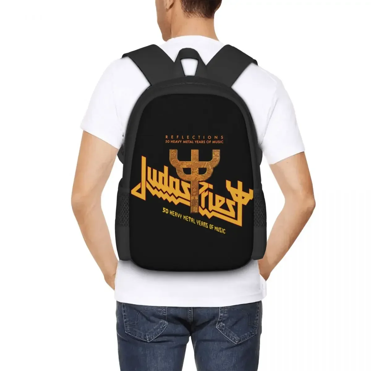 حقيبة ظهر للكمبيوتر المحمول للسفر من Judas Priest، حقيبة كمبيوتر مدرسية للأعمال والكلية هدية للرجال والنساء
