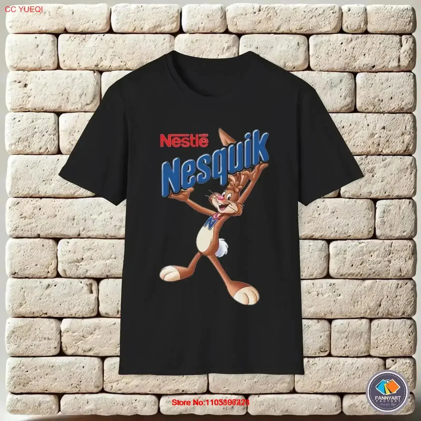 Nesquik Nestlé Logo camiseta vintage lavado homme moda elegante estirado gráfico Casual diseñador ropa streetwear vintage