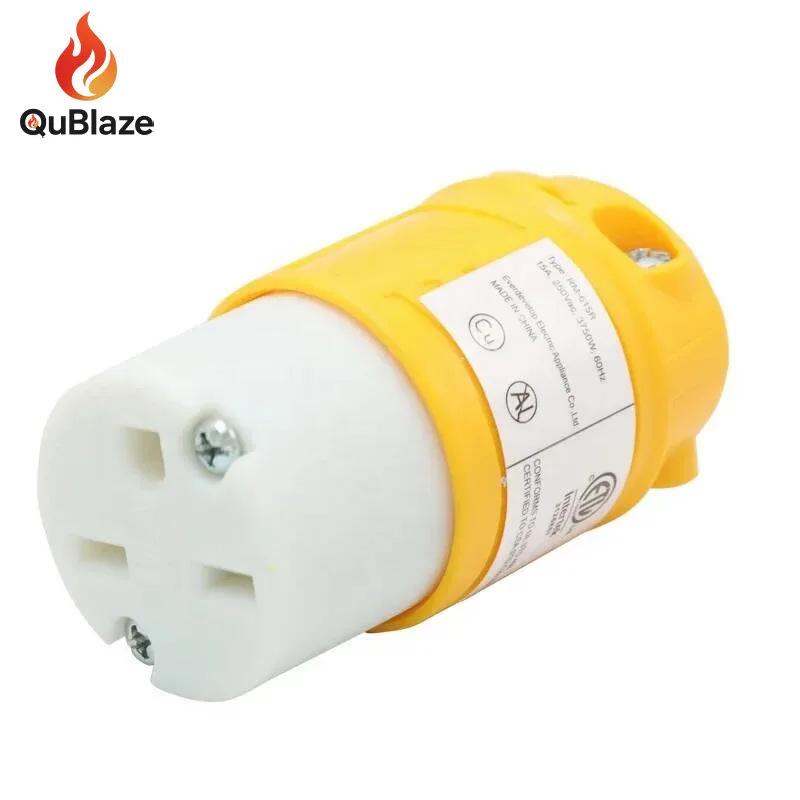 

Американская розетка 15А 6-15P NEMA 6-15R 2-полюсный 3-проводной заземляющий разъем «папа-мама» с замком для промышленности