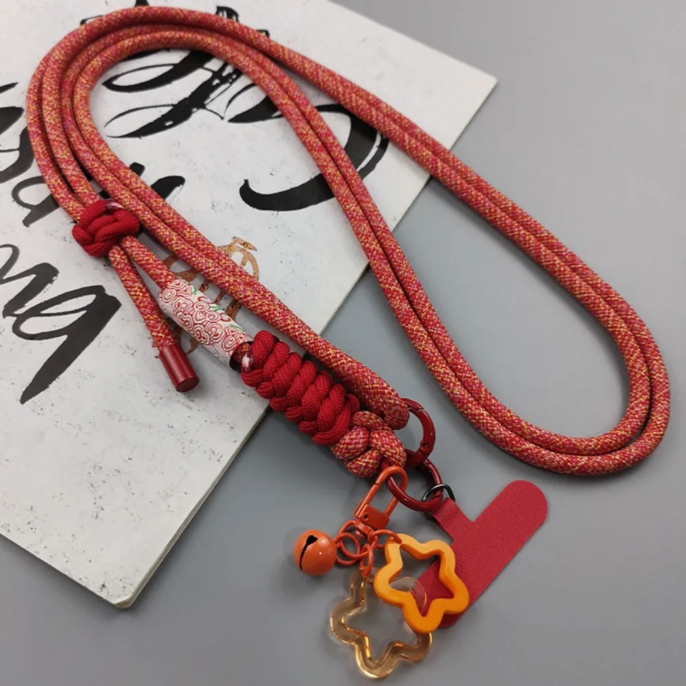 

Chain Rope Mobile Phone Back Clip Holder Auspicious Cloud Pattern Back Clamp Phone Back Clip Bracket Rope Endant Decor
