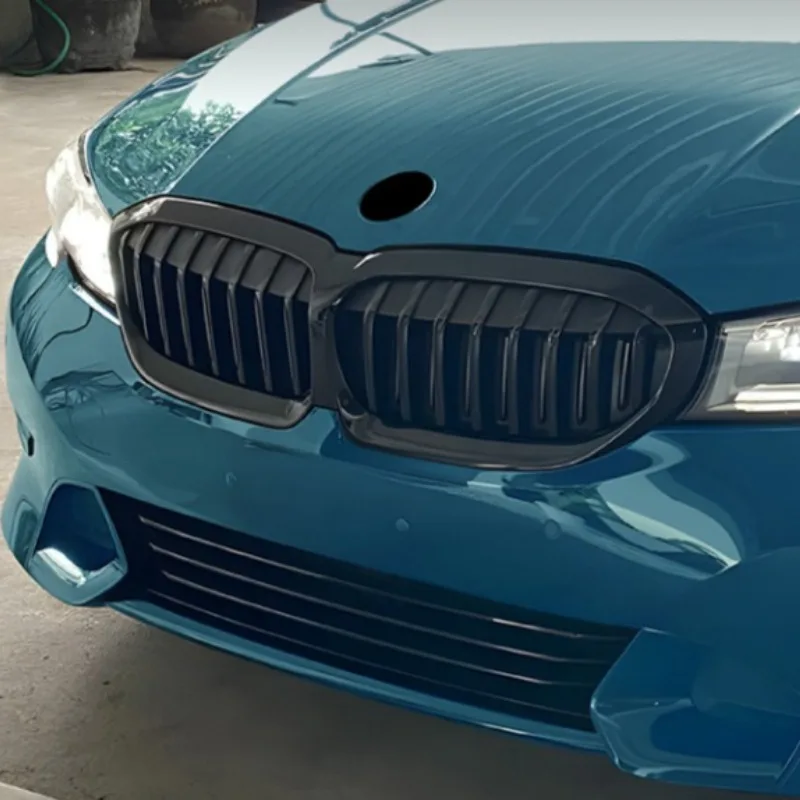 Front Bumper Grill Applicable for BMW 3 Series 2019-2022 G20 G21 G28 Single Line Horizontal Bar Grille Exterior Accessories