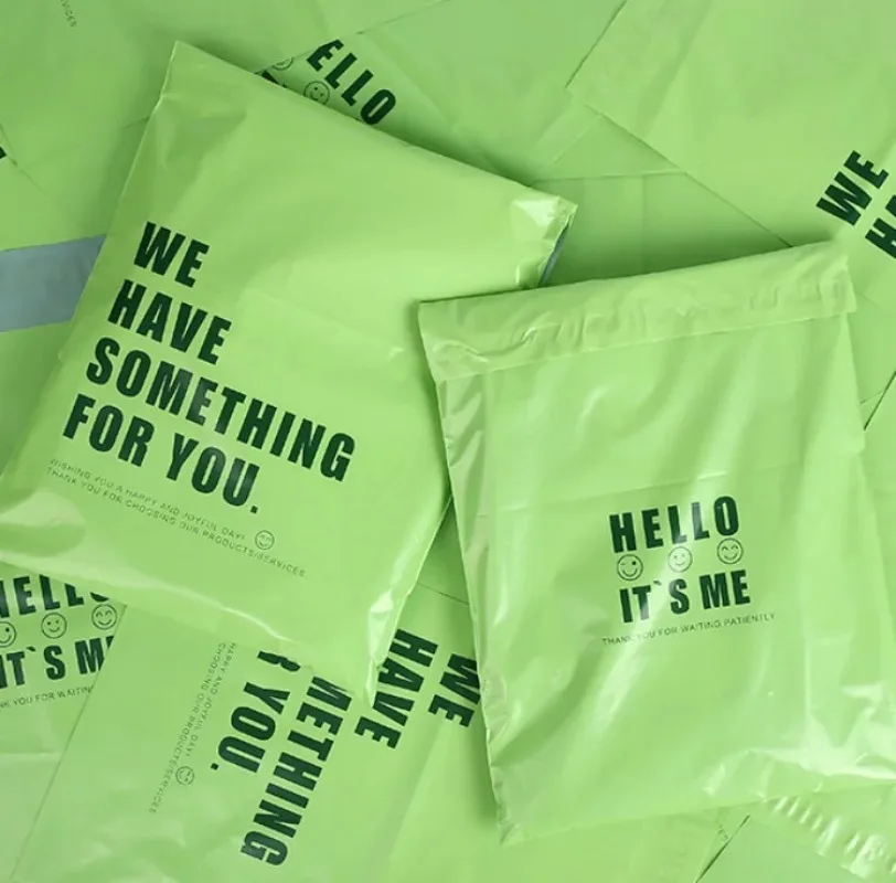 50/100 шт., зеленый полиэтиленовый почтовый конверт с авокадо, клейкая сумка-конверт, сделай сам, рождественская одежда, постельные принадлежности, подарочная обувь, коробка, упаковочные мешочки