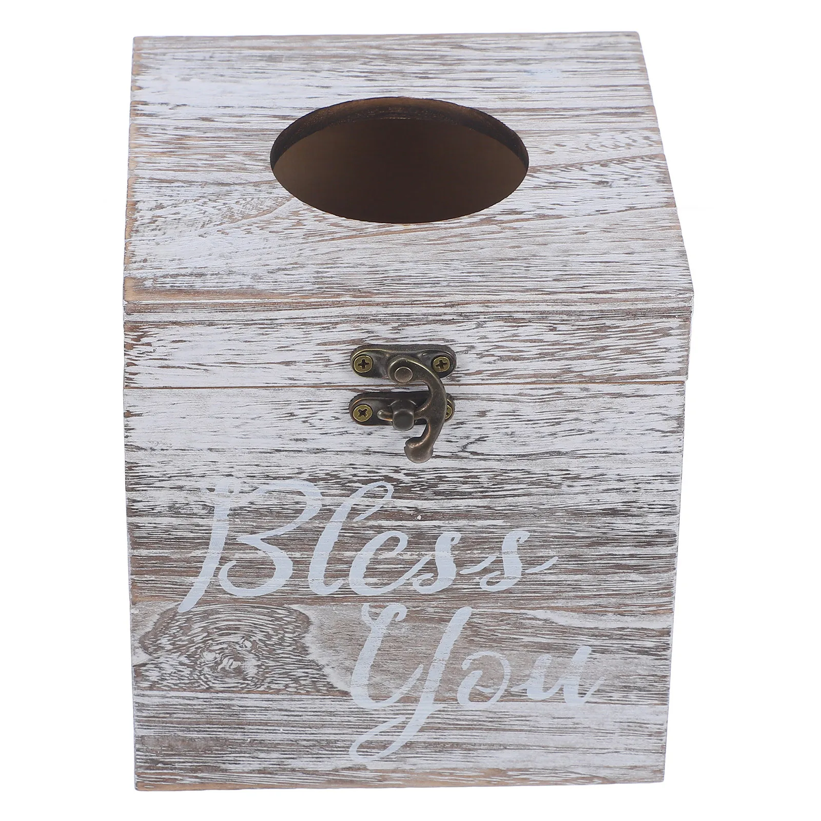 

Wooden Tissue Box Cover Rectangle Simple Design Smooth Surface Desktop Holder For Living Room Bathroom Napkin Storage Case