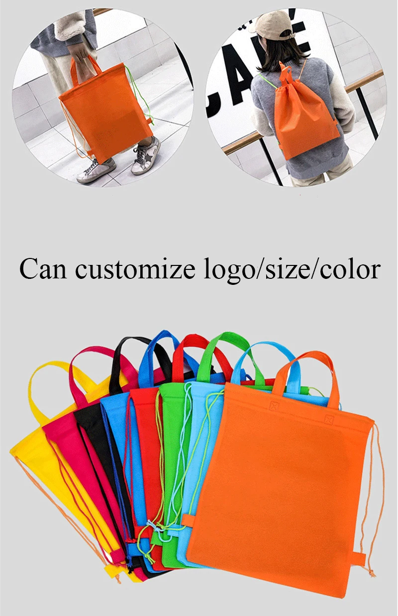 20 pcs Travel Storage Bag Drawstring Bag Dustproof Clothes Socks Cosmetic Packaging Organizer Drawstring Pocket