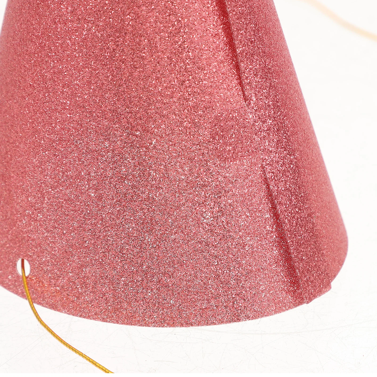 12 pièces ornements pour arbre de noël chapeau d'anniversaire enfant en bas âge couronne garçon bébé couronnement doré