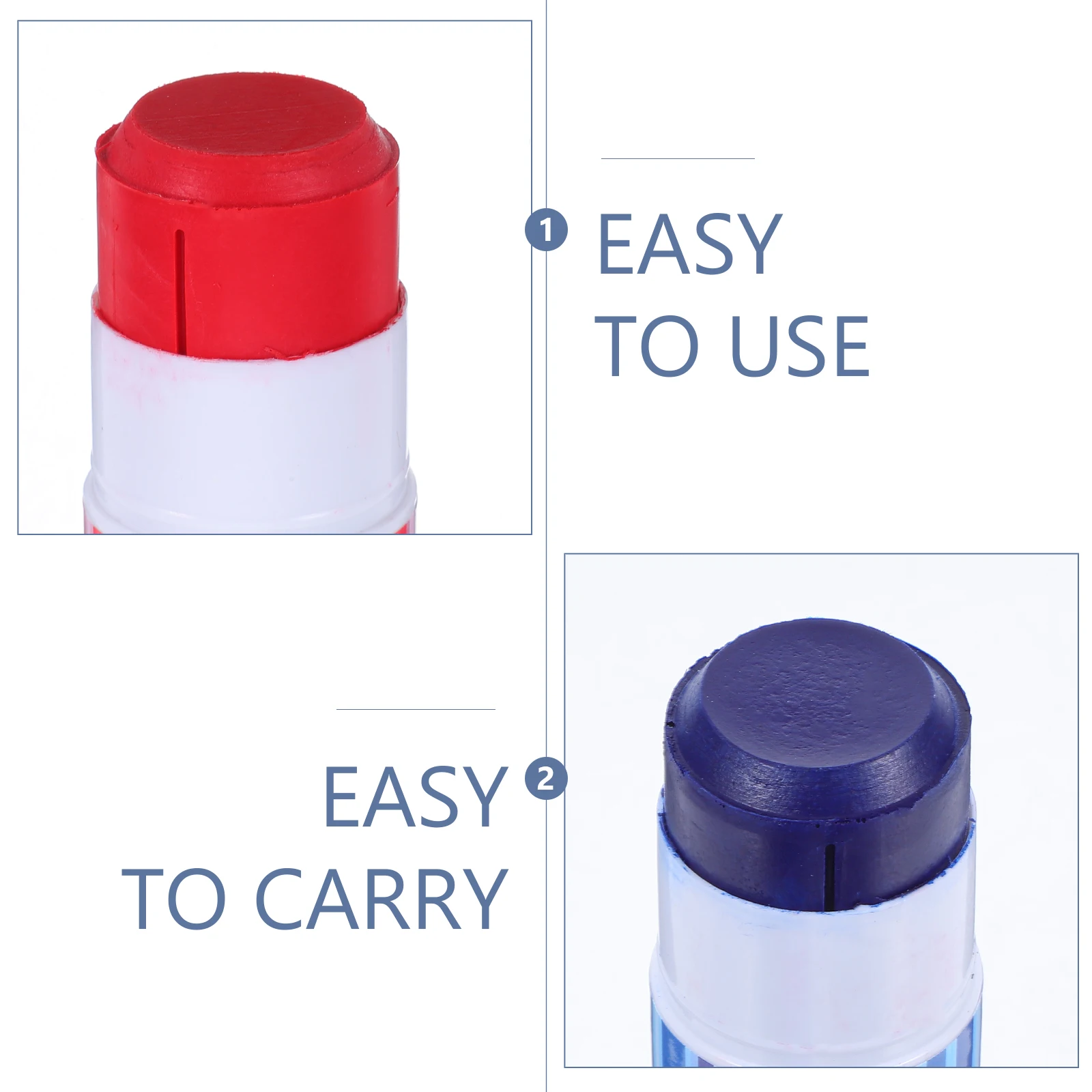 Caneta lápis para marcação de animais, 5 peças, vara de identificação de gado, aplicação suave, marcadores de fazenda multiuso para porcos, vacas, ovelhas