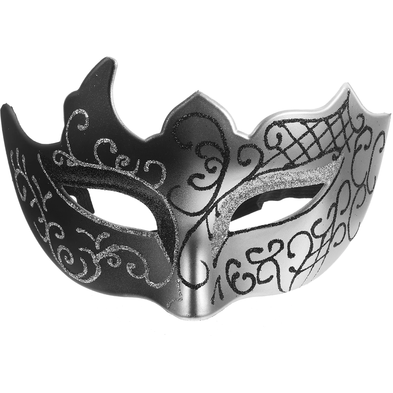 

Half Face Mask Black Gold Masquerade Women Masks Durable Plastic Party Supplies Halloween Cosplay Props Carnival Decorations