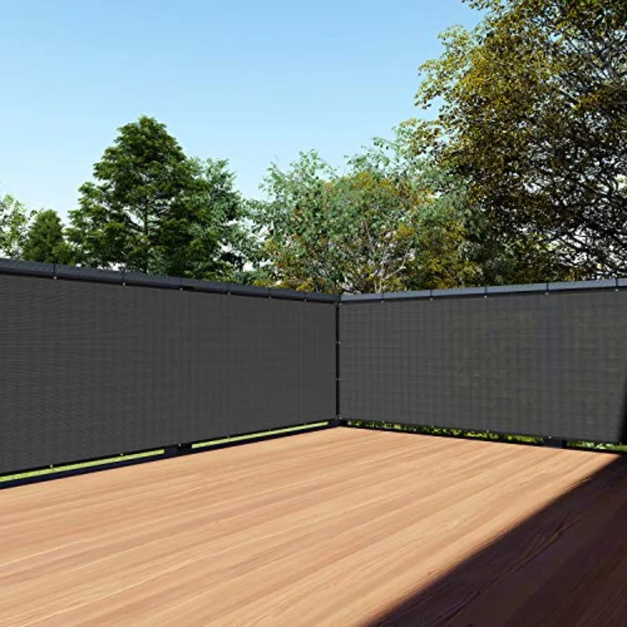 

Забор-экран для балкона TANG, 3' x 50', черный, 200GSM, сверхпрочный ветрозащитный экран для квартиры, веранды, террасы, улицы, двора