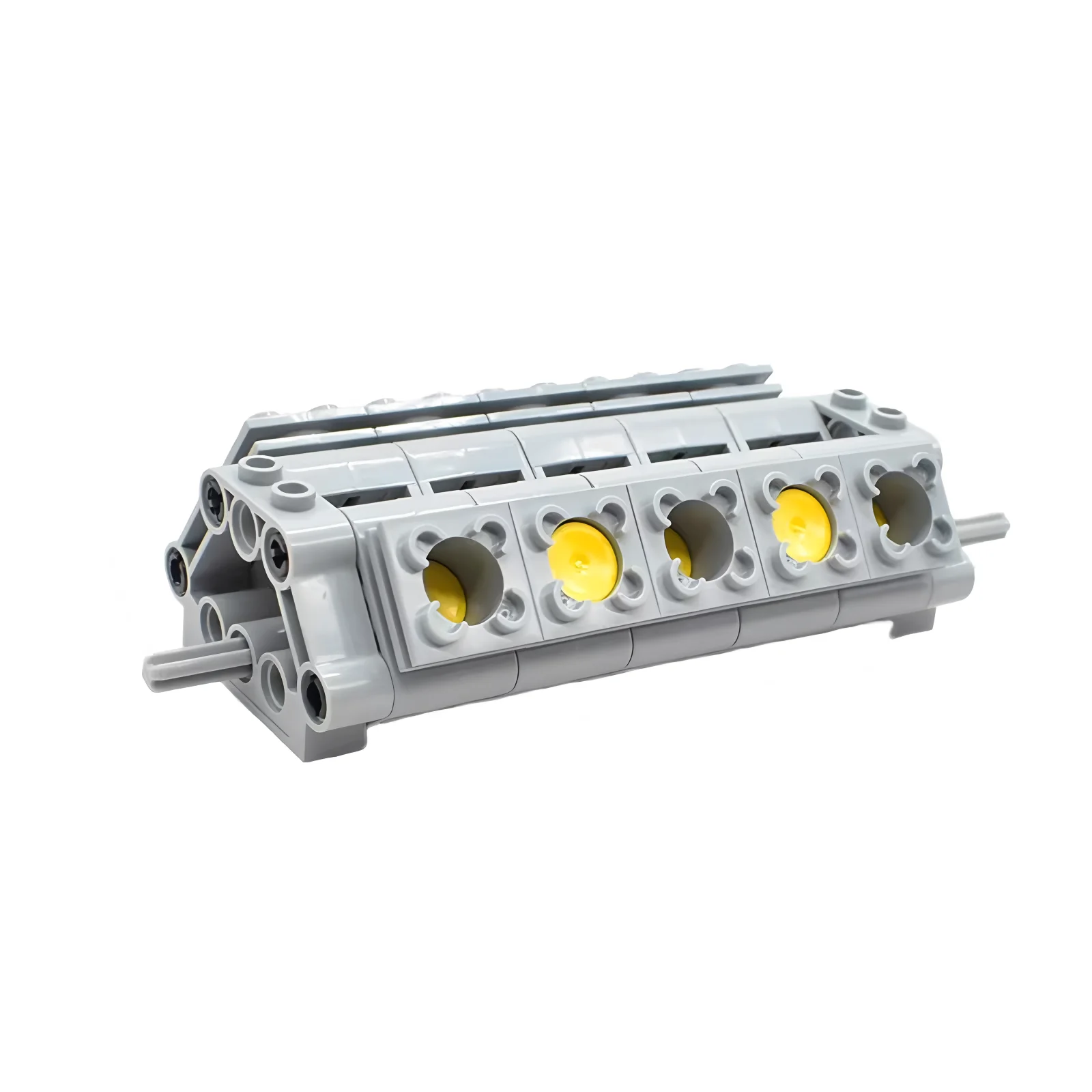 MOC V10 Engine Model Building Blocks DIY Kit with Moving Pistons Compatible with Bricks STEM Educational Toy for Adults