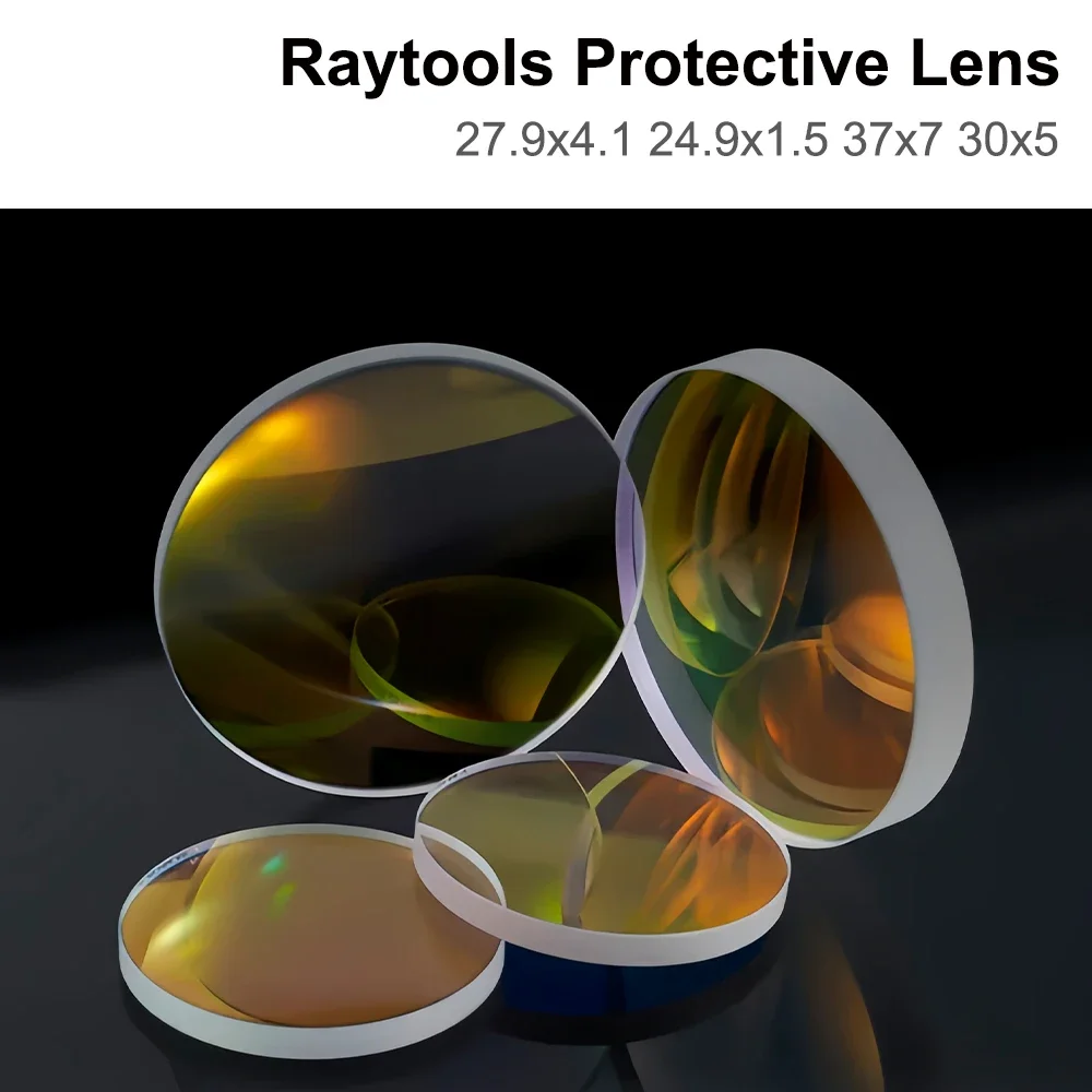 USGO Protective Lens 27.9x4.1 24.9x1.5 37x7 30x5 Laser Cutting Lens Optical Protection Lens for Raytools BM110 BM109 BM111
