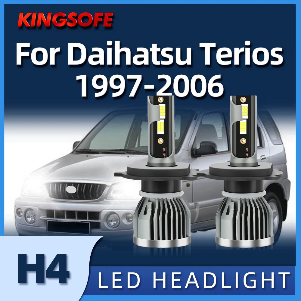 

KIONGSOFE H4 LED Headlight 26000LM Turbo Lamp Car Light For DAIHATSU Terios 1997 1998 1999 2000 2001 2002 2003 2004 2005 2006