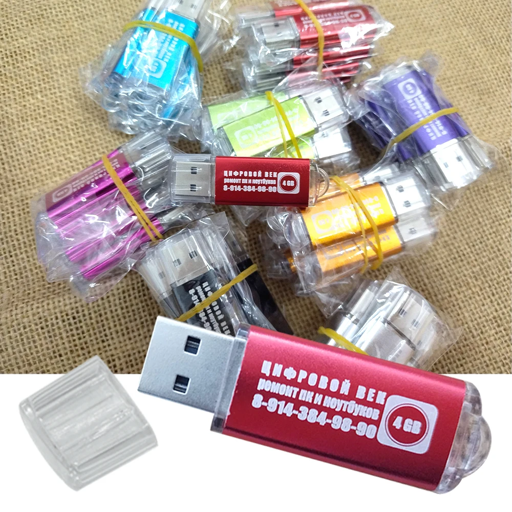 Unidad Flash USB de alta velocidad, pendrive de Metal de 32GB, 64GB, 128GB, resistente al agua, 2,0, 16gb, 8gb, lote de 50 unidades