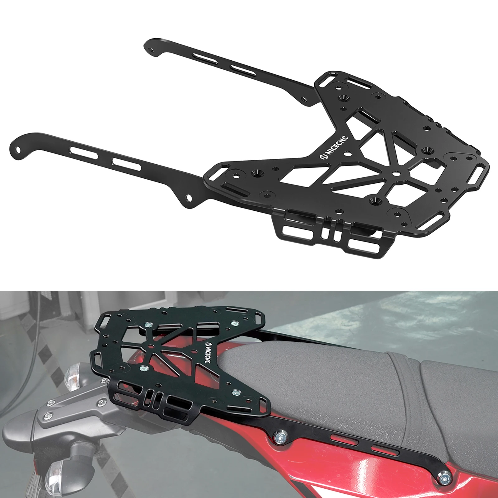 For 2020-2024 Yamaha Tenere 700 Rally Luggage Rack Saddlebag Carrier Top Case Mounting Brackets for Yamaha Tenere 700 2019-2024