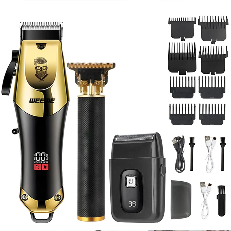 

Vintage Cordless Hair Cutting Machine | Portable USB Charging 0mm beard Trimmer Professional Electric Hair Clipper Shaver Barber