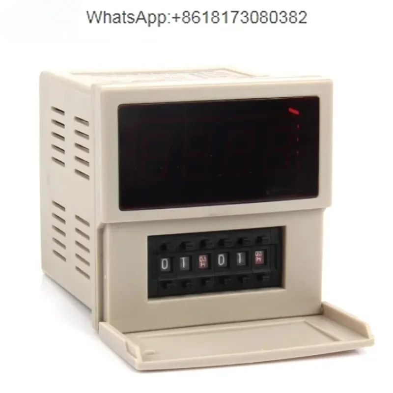 HHS16R 0.1S-990H Adjustable AC220V AC380V Digital Display Double Delay Loop Relay