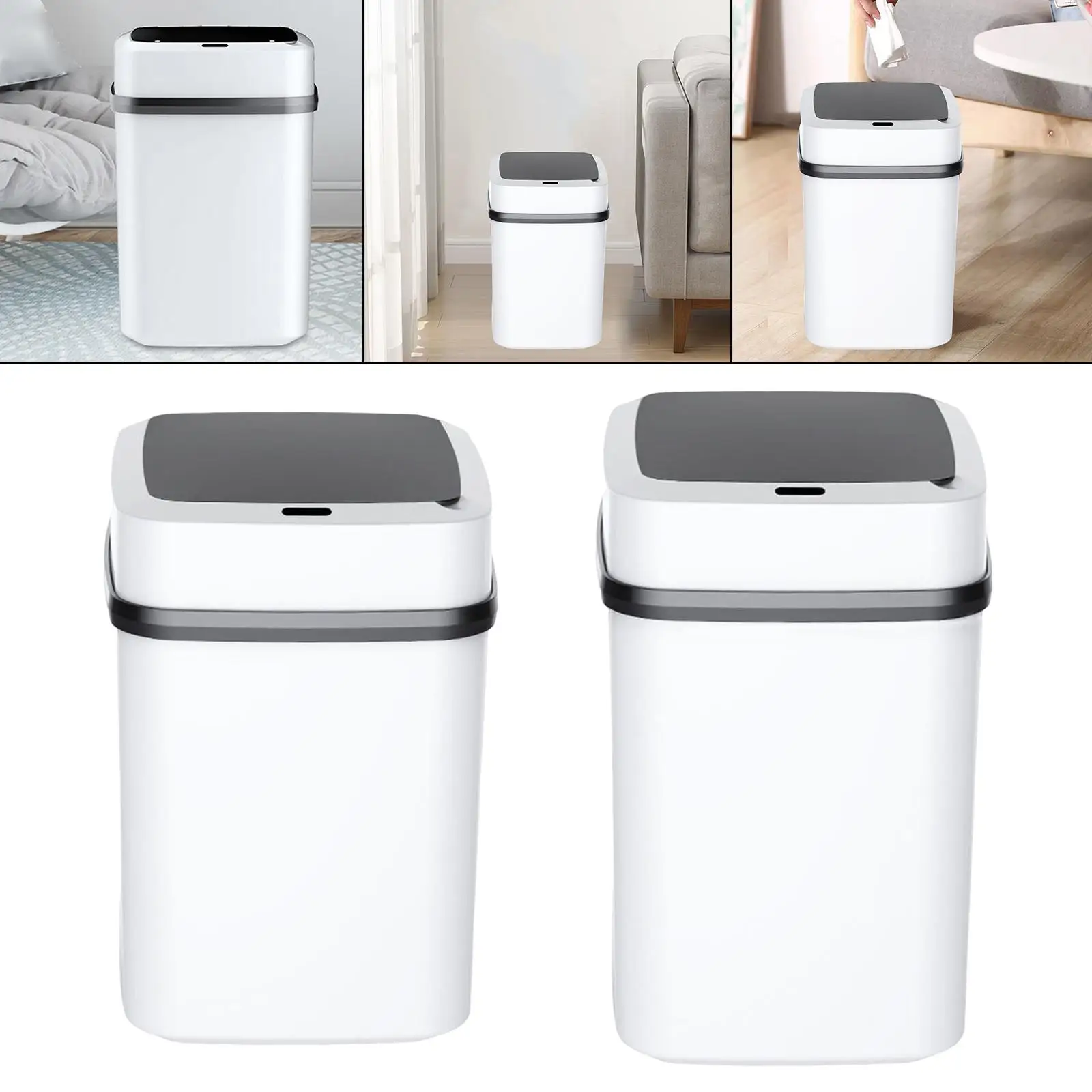 Automatic Touchless Garbage Bin Trash Can Waste Basket for