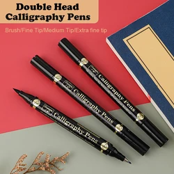 Guangna Double Head Calligraphy Markers Chinese Hand Lettering Brush Pens 4 Style Tip Art Marker For Drawing Stationery Supplies
