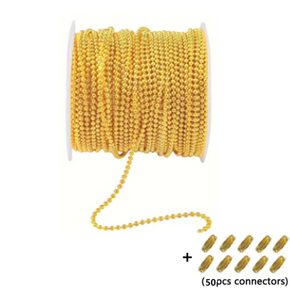 1roll Iron Beads Chain for DIY Jewelry Making