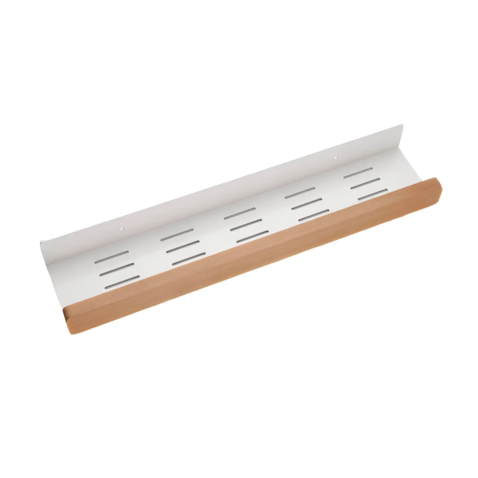 Beech wood bathroom storage rack wall mounted light luxury living room non perforated bathroom storage rack bathroom shelf