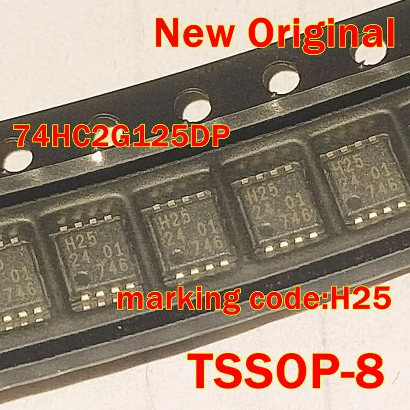 

1pcs to 100pcs 74HC2G125DP TSSOP-8 New Original marking code:H25 Dual buffer/line driver; 3-state