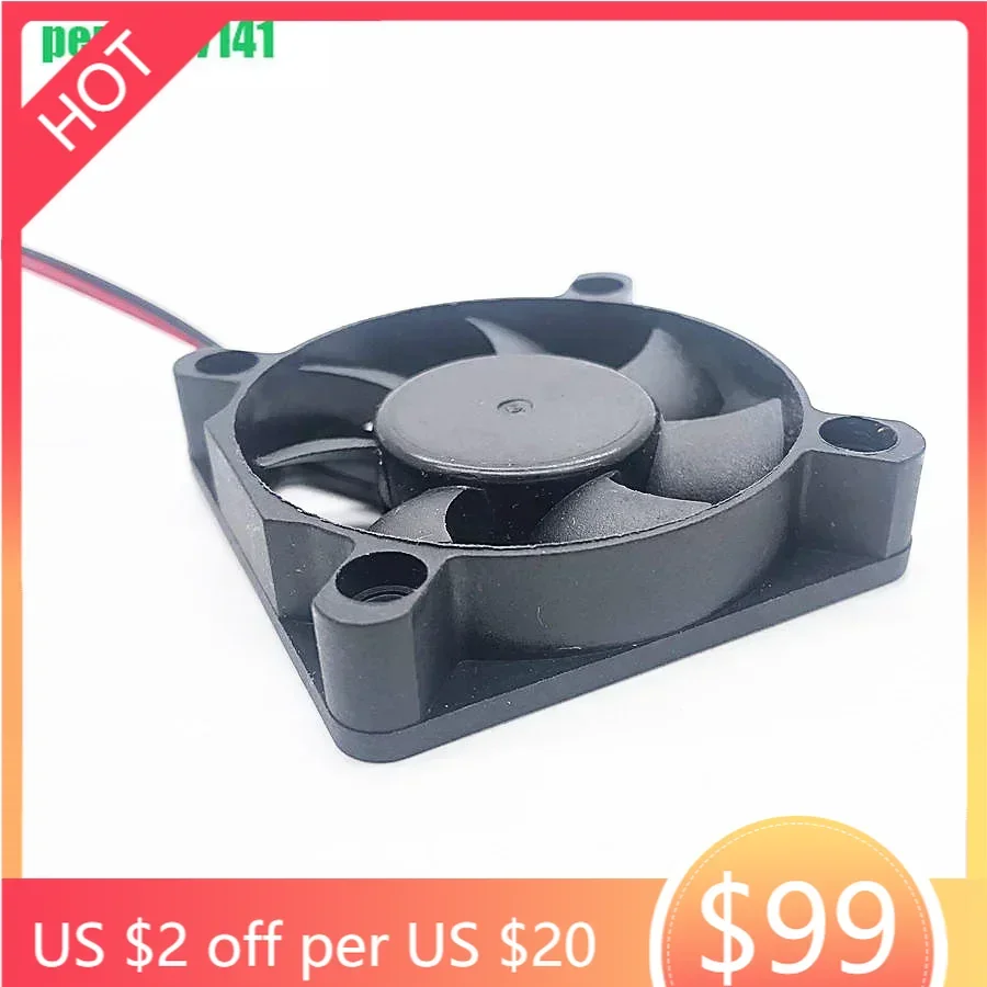 

Вентилятор охлаждения DC 12V 5010 50MM 50*50*10MM для видеокарт, мостовых чипов, 3D-принтеров, 3-контактный, FG