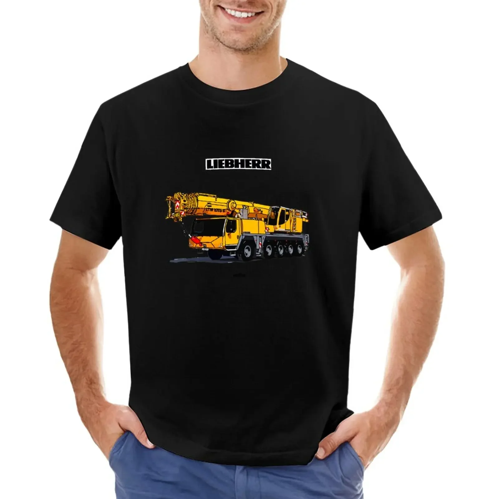 Liebherr Heavy Crane T-Shirt blondiiee t shirt Short sleeve tee vintage t shirt funny t shirts for men