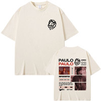 Rapper Paulo Londra Homerun Merch T-shirt Men's Fashion Casual Oversized T Shirts Men Women Hip Hop Vintage Crewneck T-shirts