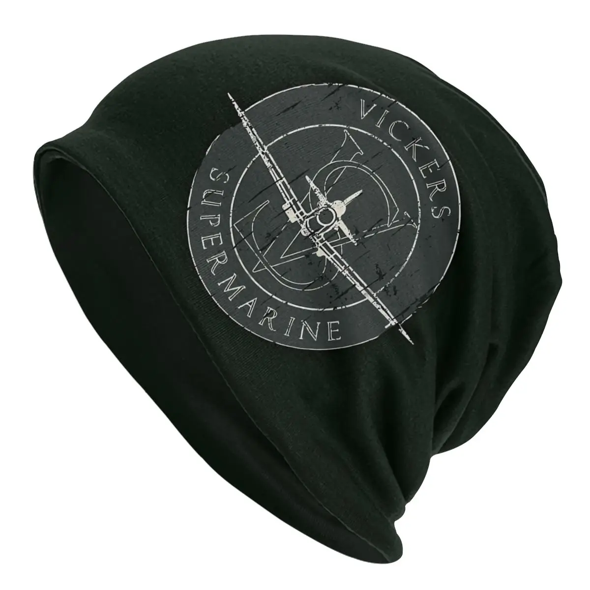 Bonnet Hats Supermarine Spitfire Airplane Men Women's WW2 Aircraft Green Thin Cap Street Skullies Beanies Caps