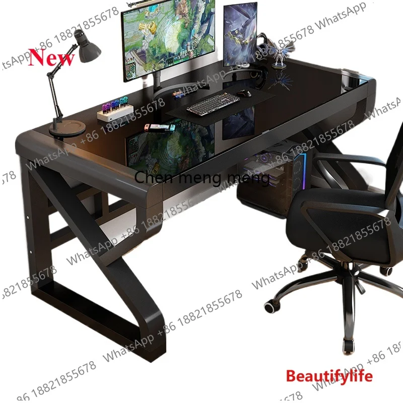 

a17 Shelves Modern Office Desk Storage Aesthetic Writing Standing Office Desk Gaming Bedroom Bureaux De Chambre Home Furniture