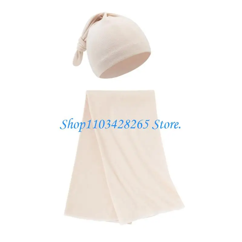 طفل لحاف تلقي بطانية قوية ماصة بطانية قبعات مجموعة التقميط التفاف قبعة منشفة استحمام لحديثي الولادة 0-2 أشهر G2TE