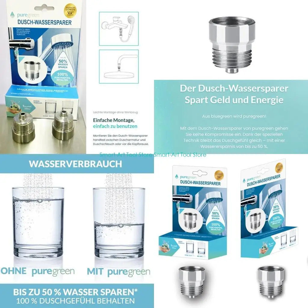 

E1PB 2 Pcs G1/2 Shower Water Saver Fits Most of Shower Fittings & Shower Heads